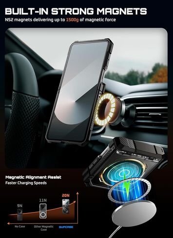 Supcase for Samsung Galaxy Z Flip 7 Case with Stand & Front Screen Protector (Unicorn Beetle Grip) ، [Support Magsafe] in Saudi Arabia