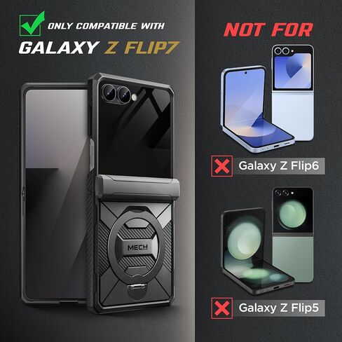 Tongate 360 ​​° Spin Magnetic Stand for Z Flip 7 Case مع واقي شاشة الخصوصية ، [متوافق مع Magsafe] in Saudi Arabia