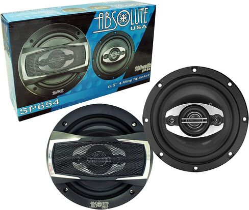 Absolute USA SP654 Series 6.5 "4 Way Car Speakers 500 Watts Max Power in Saudi Arabia