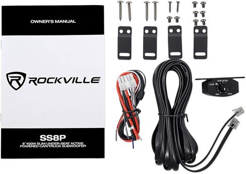 Rockville SS8P 400 وات ضئيلة تحت المقعد/شاحنة مضخم صوت Sub+Amp Kit in Saudi Arabia