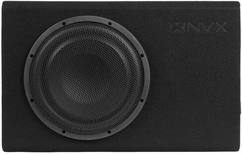 NVX QB12SPA 12 "1200W (350W RMS) SLOT SLOT SLOT الضحلة التي تم تشغيلها مدعومًا-مكبر للصوت المدمج ، مصبغة معدنية ، مقبض باس بعيد ، يسهل التثبيت في السيارات والشاحنات in Kuwait