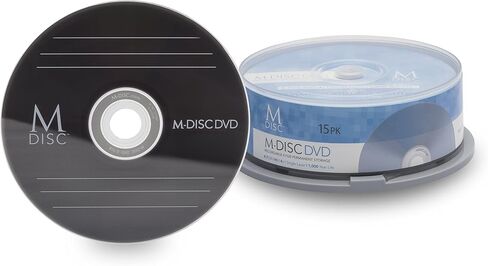 Millenniata M-DISC 4.7 GB DVD Media - 15 Disc Cake Box in Saudi Arabia