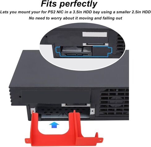 Sorandy 2.5 Inch Hard Drive Bracket, HDD SSD 3D Printed Bracket Game Console Hard Drive Quick Installation 3D Printed Mount for SCPH 30000 SCPH 50000 Console (Blue) in Saudi Arabia