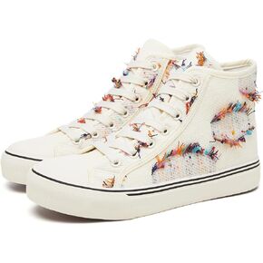 yageyan Womens High Top Canvas Sneakers Lace up Fashion Shoes for Women Casual Classic in Saudi Arabia