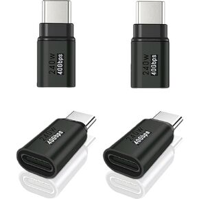 4Pack usb c extender Supports Up to 40Gbps Data Transfer and 240W Fast Charging , Usbc to Usbc adapter,usb c extension Compatible with Thunderbolt 4/3 Supports 4K@240Hz Video for USB-C Devices in Saudi Arabia