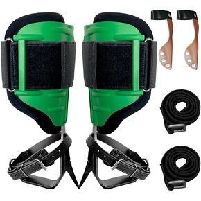 مجموعة مسامير تسلق الأشجار ، سبيرز تسلق الصلب ، سعة حمولة 350 رطلاً ، أخضر ، نمط كلاسيكي ، مثالي للمتسلقين ، انتقاء الفاكهة والخشب in Kuwait