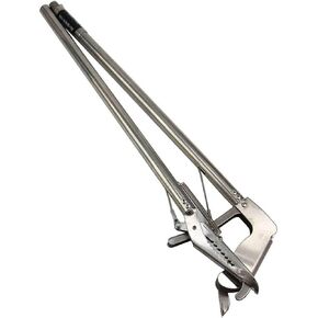 Gerrit Snake Tong Tong قابلة للطي قابلة للضرب القابل للصدأ مقطع القمامة القمامة قوية الزواحف آمنة الاستيلاء على الماسك الأفعى أداة معالجة الزواحف (الحجم: 1.5m) in Kuwait