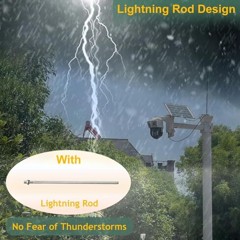 قطب كاميرا الأمن في الهواء الطلق مع قوسين وقفص حديد التسليح لوقوف السيارات ومراقبة الفناء (ارتفاع 2.5 متر أبيض) in Kuwait