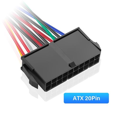 ATX إلى AT AT Power Adapter ، 18AWG 20-Pin ATX إلى 2-PORT 6-PIN في PSU Power Cord ، UITable للموديلات الأقدم من 286 و 386 و 486 جهاز كمبيوتر -20 سم/7.87in in Kuwait