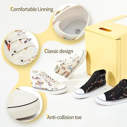 yageyan Womens High Top Canvas Sneakers Lace up Fashion Shoes for Women Casual Classic in Kuwait