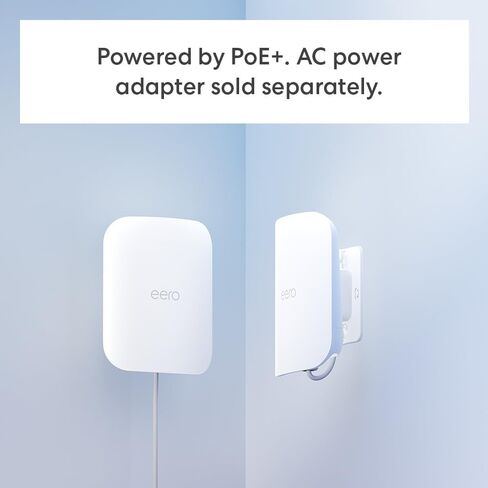 Amazon Eero Outdoor 7 Dual-Band Mesh WiFi Router (أحدث طراز) ، تصنيف مقاوم للتسلية من IP66 ، تغطية تصل إلى 15000 قدم مربع ، في الهواء الطلق ، حزمة واحدة ، تتضمن 30W POE+ محول in Saudi Arabia