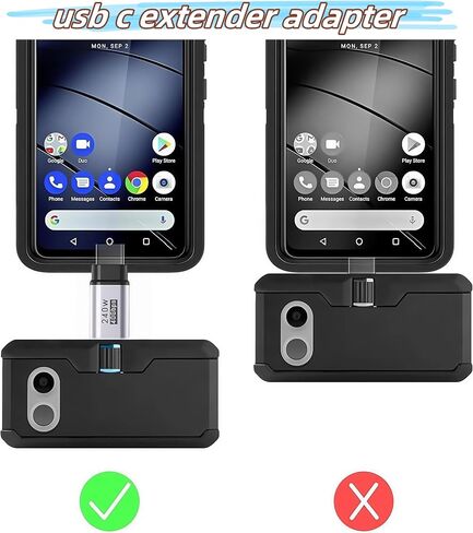4PACK USB C Extender يدعم ما يصل إلى 40 جيجابت في الثانية من نقل البيانات وشحن سريع 240 واط ، و USBC إلى محول USBC ، امتداد USB C متوافق مع Thunderbolt 4/3 يدعم فيديو 4K@240Hz لأجهزة USB-C in Kuwait