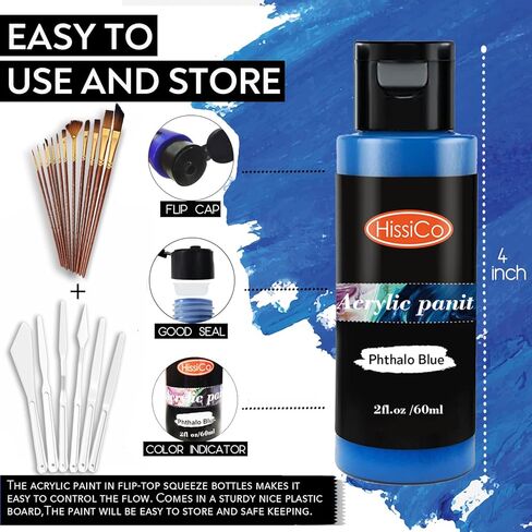 مجموعة طلاء أكريليك باستيل مع 12 فرشاة، 24 لون باستيل (59 مل، 59 مل) طلاء فني للأعمال الفنية للفنانين والطلاب والأطفال المبتدئين، مجموعة لوازم طلاء من السيراميك على شكل صخور، ديكورات عيد الفصح in Kuwait