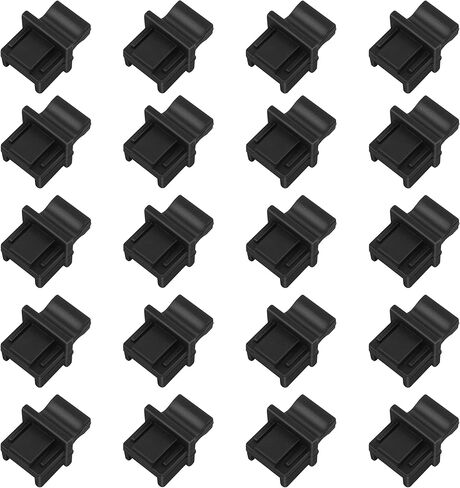 RJ45 Dust Covers Caps Ethernet Port Plugs Suitable for Open Slot on Network Switch Silicone 20pcs/Pack in Saudi Arabia