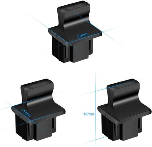 RJ45 Dust Covers Caps Ethernet Port Plugs Suitable for Open Slot on Network Switch Silicone 20pcs/Pack in Saudi Arabia