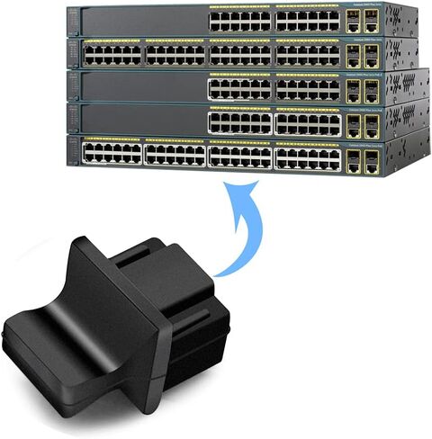 RJ45 Dust Covers Caps Ethernet Port Plugs Suitable for Open Slot on Network Switch Silicone 20pcs/Pack in Saudi Arabia