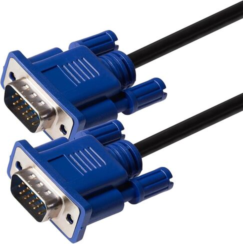 Kado 5ft VGA Cable, High Speed 1920x1080 FHD 60Hz, Male-to-Male 1.5m Length Genuine Parts Made for Sceptre Monitor, Television, PC, TV Box, Gaming Console, Projector in Saudi Arabia