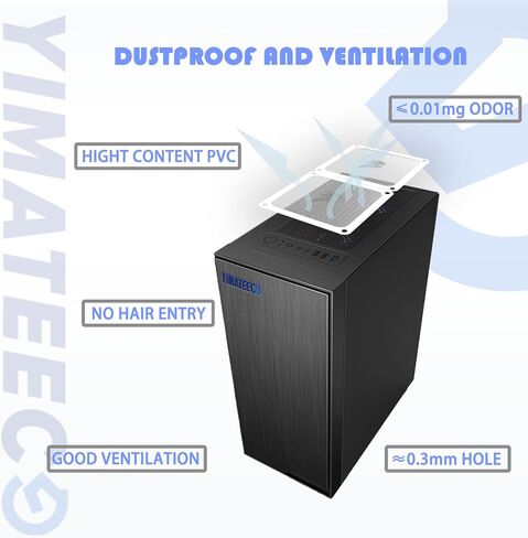 مرشح الغبار PC 140mm لمبرد الكمبيوتر/PSU/أجهزة التوجيه NYLON 80 شبكة ، إطار مغناطيسي مروحة مروحة شبكات مرشح PC Cooler Comproof Comproof Compans (نايلون ، 140 * 140 مم ، 2pcs ، أسود) in Kuwait