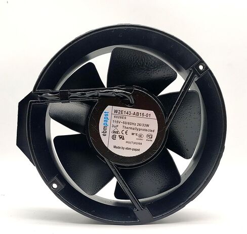 EBM W2E143-AB15-01 6208ES 115V 26/33W دائرة كاملة جميع المروحة المحورية المعدنية in Kuwait