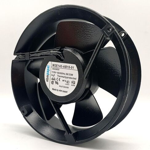 EBM W2E143-AB15-01 6208ES 115V 26/33W دائرة كاملة جميع المروحة المحورية المعدنية in Kuwait