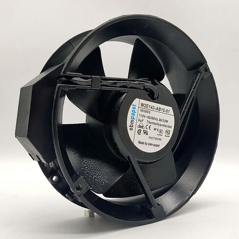 EBM W2E143-AB15-01 6208ES 115V 26/33W دائرة كاملة جميع المروحة المحورية المعدنية in Kuwait