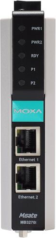 Moxa MGate MB3270-2 Port RS-232/422/485 Advanced Modbus TCP to Serial Communication Gateway in Saudi Arabia