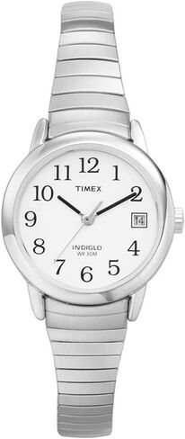 Timex Women's T2H371 Quartz Easy Reader Watch with White Dial Analogue Display and Silver Stainless Steel Bracelet Women's in Saudi Arabia