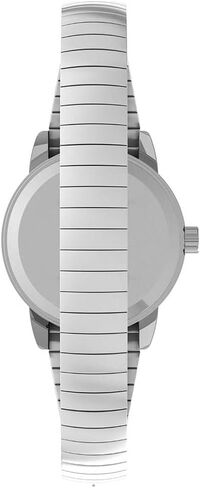 Timex Women's T2H371 Quartz Easy Reader Watch with White Dial Analogue Display and Silver Stainless Steel Bracelet Women's in Saudi Arabia