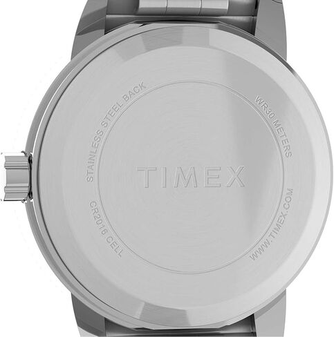 Timex Women's T2H371 Quartz Easy Reader Watch with White Dial Analogue Display and Silver Stainless Steel Bracelet Women's in Saudi Arabia