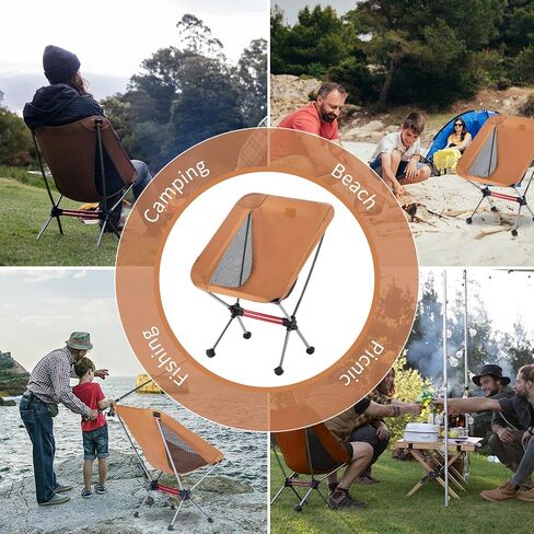 NatureHike YL08 كرسي التخييم الفائق ، 2.38 رطل كرسي على الظهر المحمولة مع أقدام مضادة للتفكير ، كرسي معسكر المشي لمسافات طويلة قابلة للطي خفيفة الوزن in Saudi Arabia