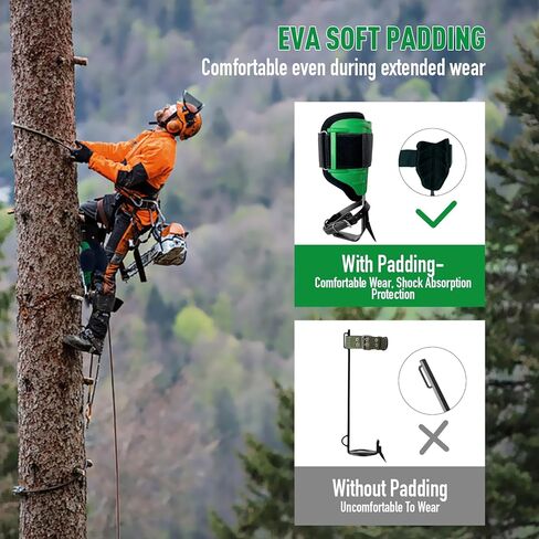 Tree Climbing Spikes Set, Alloy Steel Climbing Spurs, 350lbs Load Capacity, Green, Classic Style, Ideal for Climbers, Fruit Picking & Lumberjack in Kuwait