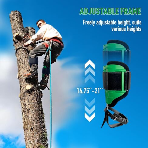 Tree Climbing Spikes Set, Alloy Steel Climbing Spurs, 350lbs Load Capacity, Green, Classic Style, Ideal for Climbers, Fruit Picking & Lumberjack in Kuwait