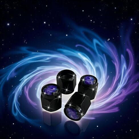 غطاء قبعات جذعية صمام إطار جمجمة، 4 قطع غطاء صمام هواء معدني أسود، أغطية جذعية لعجلة السيارة من الألومنيوم، أغطية جذعية عالمية للسيارات والشاحنات والدراجات والدراجات النارية والدراجات ومقاومة للتآكل in Kuwait