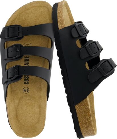 CUSHIONAIRE Women's Lela Cork footbed Sandal with +Comfort in Saudi Arabia