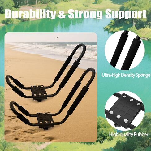 اثنين من أزواج كاياك سقف رف j-bar حامل حامل السيارة أعلى رفوف جبل للسير ، سيارات الدفع الرباعي ، السيارات ، شاحنة ، تزلج على الأمواج ، لرحلة in Kuwait