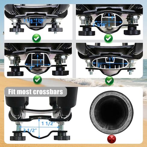 اثنين من أزواج كاياك سقف رف j-bar حامل حامل السيارة أعلى رفوف جبل للسير ، سيارات الدفع الرباعي ، السيارات ، شاحنة ، تزلج على الأمواج ، لرحلة in Kuwait