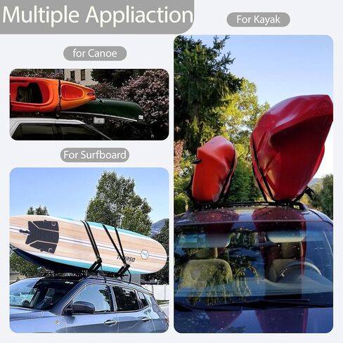 اثنين من أزواج كاياك سقف رف j-bar حامل حامل السيارة أعلى رفوف جبل للسير ، سيارات الدفع الرباعي ، السيارات ، شاحنة ، تزلج على الأمواج ، لرحلة in Kuwait