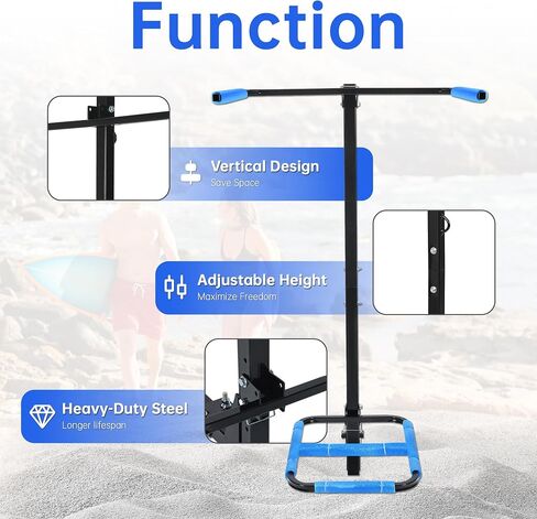 KUAFU RV Hitch Mount Kayak Rack Fits up to 12'' Kayaks Height Adjustable Vertical Standing Kayak Carrier 2'' Hitch Receiver 150LBS for RV Truck SUV in Saudi Arabia