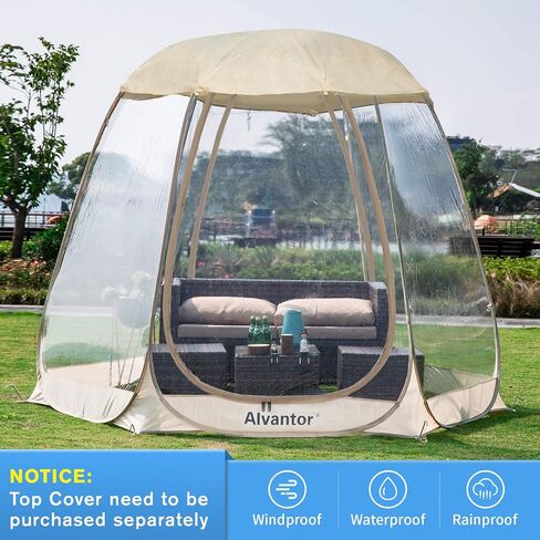 Alvantor Pop Up Bubble Tent - Large Oversize Weather Proof Pod - Cold Protection Camping Tent - Winter Tent Beige in Kuwait