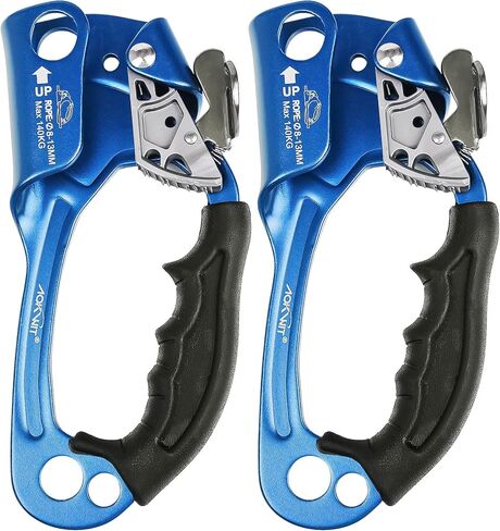UIAA & CE Certified Rope Ascender Aluminum Alloy Rock Climbing Gear Strong Rigging Rappelling Equipment for Rock Tree Climbing Arborist Rescue Mountaineering Caving in Kuwait