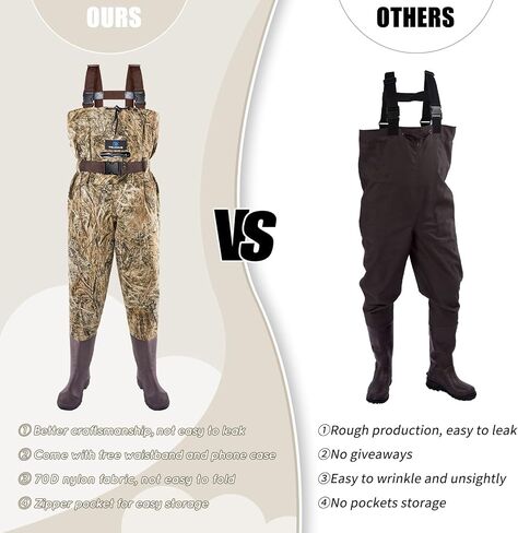 Trudave Chest Waders for Kids with Boots, Waterproof Youth Waiters for Children, Lightweight Waders for Fishing & Hunting in Saudi Arabia