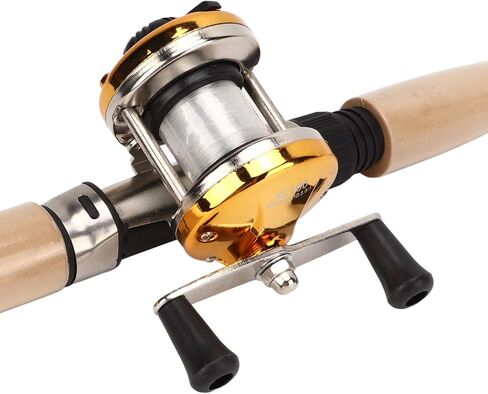Ice Fishing Rod & Reel Combos, 2 Sinkers and Lig for Comfortable Ice Fishing in Winter, Complete Ice Fishing Gear Set for Adults in Saudi Arabia