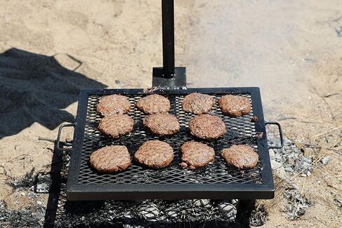GameMaker Open Fire Cooking Grill-مشوهة محمولة لإطلاق النار لطهي اللهب المفتوح ، حلقات النار في الهواء الطلق والتخييم-الإعداد الشاق والسهل والارتفاع القابل للتعديل in Saudi Arabia
