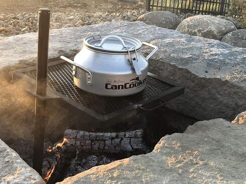 GameMaker Open Fire Cooking Grill-مشوهة محمولة لإطلاق النار لطهي اللهب المفتوح ، حلقات النار في الهواء الطلق والتخييم-الإعداد الشاق والسهل والارتفاع القابل للتعديل in Saudi Arabia