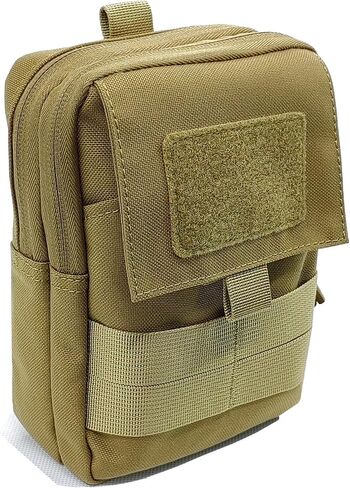 Tactical Belt Pouch Molle Phone Slim Utility Waist Bag EDC Organizer with Cellphone Holster 3 Colors (Black,Brown,Green) in Kuwait
