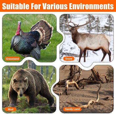 Deer Drag Sled - 1.2mm Thickened Tear-Resistant, 550Lbs Load Capacity Multi-Purpose Deer Cart with Non-Slip Handle for Hauling Hunter Trophies and Discarded Debris on Snow, Sand, Mud, Grass in Saudi Arabia