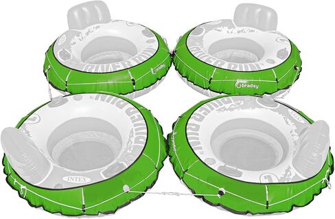 Bradley 4 Pack Heavy Duty River Tube Cover Only; Made in USA to fit River Run Tube; Compatible with Intex Inflatable River Run River Float Tube & Most 53" River Tubes in Saudi Arabia