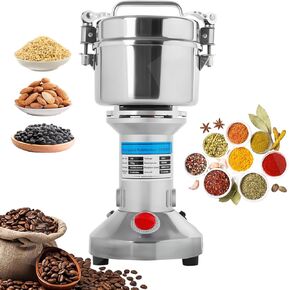 2000W GRAIN MILL GRINDER - 550G طاحونة عالية السرعة من الفولاذ المقاوم للصدأ الجاف للقهوة والتوابل والمكسرات والأعشاب | 25000 دورة في الدقيقة | 3 شفرات | استخدام المطبخ التجاري والمنزل in Kuwait