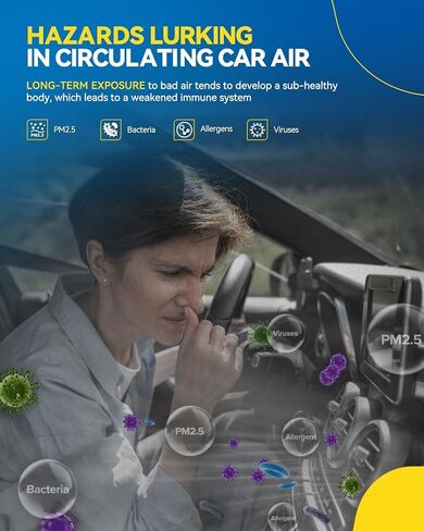 PHILTOP Cabin Air Filter, Replacement for CF12283, Pacifica(2017-2021), Voyager(2020-2021), Grand Caravan(2021), Premium Cabin Filter with Activated Carbon Filter, Pack of 1 in Kuwait