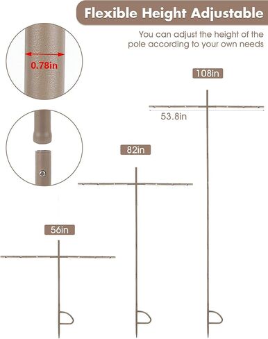 عمود تثبيت شجرة الحمامة ، تقف بقطب محمولة 9 أقدام للأعمال الخارجية مع شرك الحمامة (شرك الحمامة غير مدرجة) in Kuwait